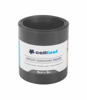 Obrzeże ogrodowe proste 15cm x 9m Cellfast grafitowe CELLFAST CEN-77851