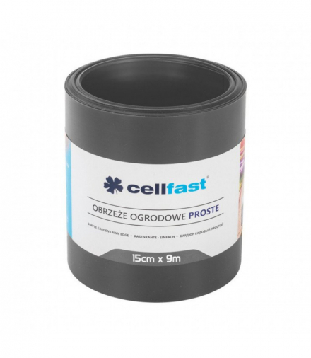 Obrzeże ogrodowe proste 15cm x 9m Cellfast grafitowe CELLFAST CEN-77851