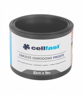 Obrzeże ogrodowe proste 10cm x 9m Cellfast grafitowe CELLFAST CEN-77772