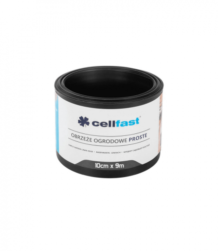Obrzeże ogrodowe proste 10cm x 9m Cellfast czarne CELLFAST CEN-66970