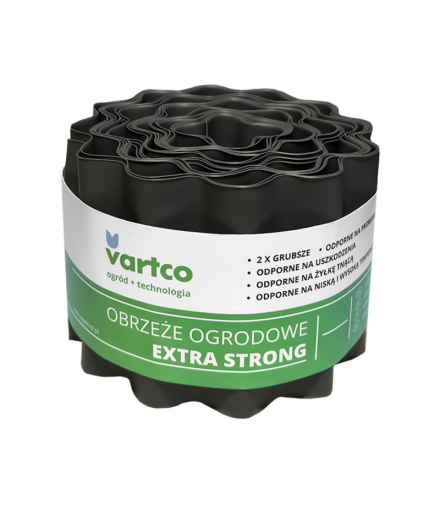 Obrzeże ogrodowe faliste 20cm x9m Vartco Extra Strong szare Agaplast CEN-81249