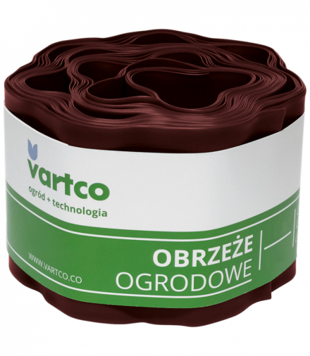 Obrzeże ogrodowe faliste 20cm x9m Vartco brązowe Agaplast CEN-77392