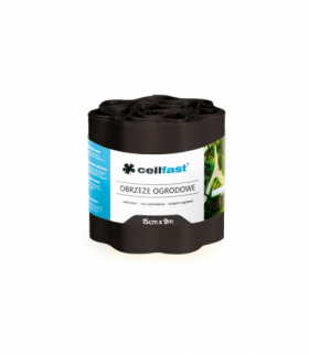 Obrzeże ogrodowe faliste 15cm x 9m Cellfast czarne CELLFAST CEN-66983