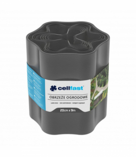 Obrzeże ogrodowe 20cm x 9m Cellfast grafitowe CELLFAST CEN-77769