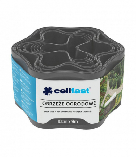 Obrzeże ogrodowe 10cm x 9m Cellfast grafitowe CELLFAST CEN-77768