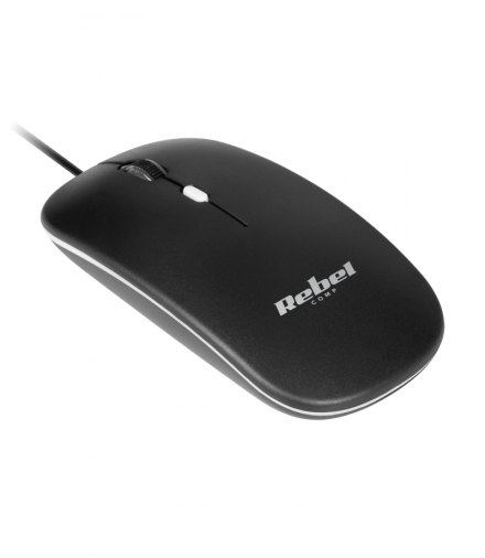 Mysz WDM210 Czarna Rebel LEC-KOM1023-B