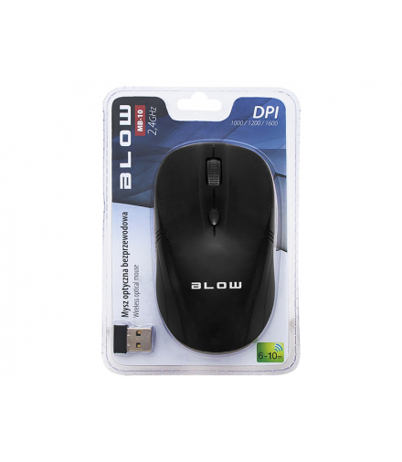Mysz optyczna bezprzewodowa blow mb-10 czarna Blow 84-002