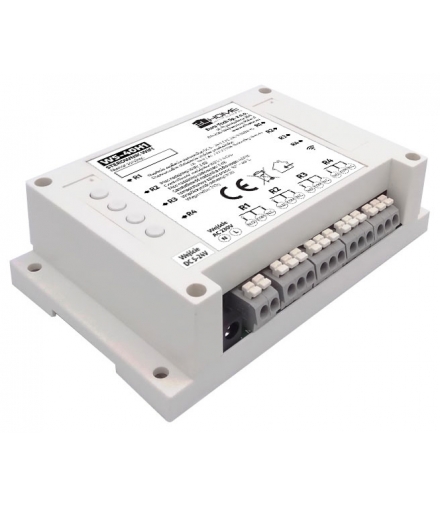 STEROWNIK WiFi i RF 433 MHz WS-40H1 - 4 kanały DC 5-24V/ AC 230V / 10A, na szynę DIN