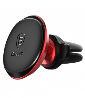 Magnetyczny uchwyt samochodowy baseus magnetic air vent czerwony Baseus AMI-BAS26059/BAS64877