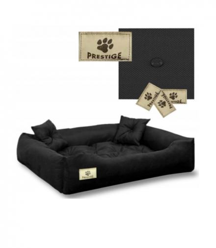 Legowisko Prestige dla psa, kota 115x90 / 130x105cm czarne AIO KingDog CEN-81259