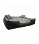 Legowisko dla psa ECCO 115x90 / 130x105 cm szaro-czarne AIO KingDog CEN-81282