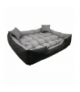 Legowisko dla psa ECCO 115x90 / 130x105 cm szaro-czarne AIO KingDog CEN-81282