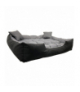 Legowisko dla psa ECCO 115x90 / 130x105 cm szaro-czarne AIO KingDog CEN-81282