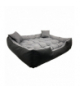 Legowisko dla psa ECCO 115x90 / 130x105 cm szaro-czarne AIO KingDog CEN-81282