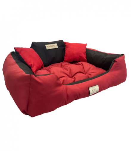 Legowisko dla psa 130 x 105 Czerwone AIO KingDog CEN-81825