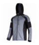 Kurtka softshell robocza z kapturem szaro-czarno-czerwona, "2xl",ce, Lahti Pro L4092305