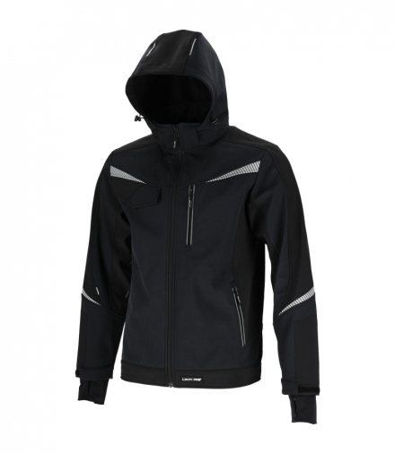 Kurtka softshell robocza z kapturem czarna, "xl", ce, Lahti Pro L4094604