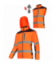 Kurtka Softshell ostrzegawczy z odpinanymi rękawami, pomarańczowa, "l", ce, Lahti Pro L4092203