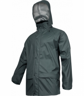 Kurtka przeciwdeszczowa pu, zielona, "2xl", ce, Lahti Pro L4091805