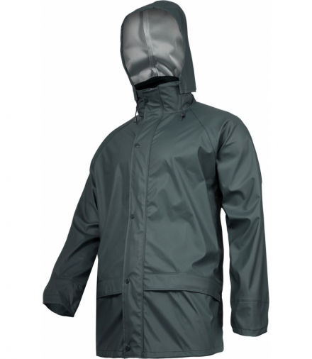 Kurtka przeciwdeszczowa pu, zielona, "2xl", ce, Lahti Pro L4091805