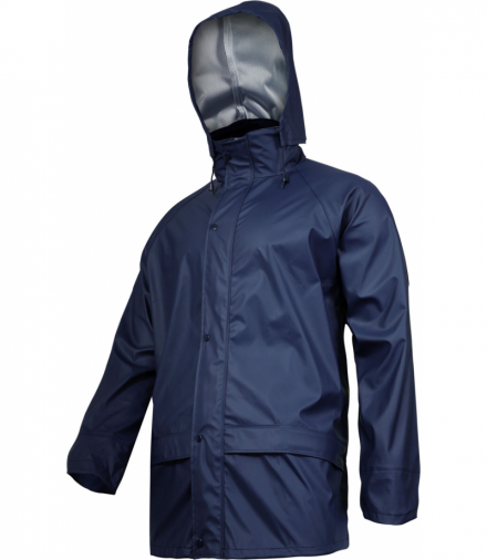Kurtka przeciwdeszczowa pu, granatowa, "3xl", ce, Lahti Pro L4091706