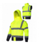 Kurtka ostrzegawcza ocieplana z odpinanymi rękawami, żółta, "2xl", ce, Lahti Pro L4092505