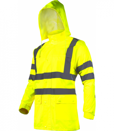 Kurtka ostrzegawcza przeciwdeszczowa, żółta., "2xl", ce, Lahti Pro L4091305