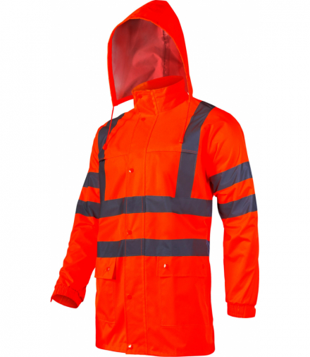 Kurtka ostrzegawcza przeciwdeszczowa, pomarańcz., "xl", ce, Lahti Pro L4091404
