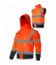 Kurtka ostrzegawcza ocieplana z odpinanymi rękawami, pom., "2xl", ce, Lahti Pro L4092605