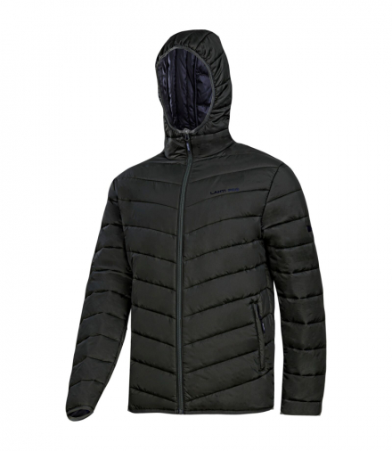 Kurtka ocieplana z kapturem, lekka, czarna, "2xl", ce, Lahti Pro L4093605