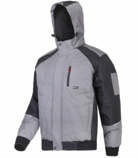 Kurtka ocieplana szaro-czarna, "2xl", ce, Lahti Pro L4093105