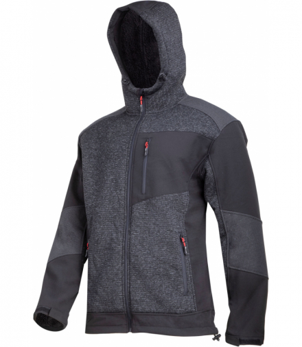 Kurtka ocieplana sherpa czarno-szara, "xl", ce, Lahti Pro L4094304