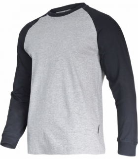 Koszulka z dł. rękaw. 190g/m2, szaro-czar., "2xl", ce,Lahti Pro L4022305