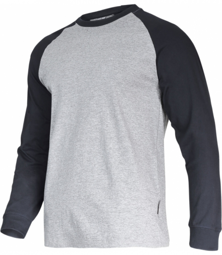 Koszulka z dł. rękaw. 190g/m2, szaro-czar., "2xl", ce,Lahti Pro L4022305