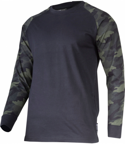 Koszulka z dł. rękaw. 190g/m2, moro-czar., "2xl", ce,Lahti Pro L4023105