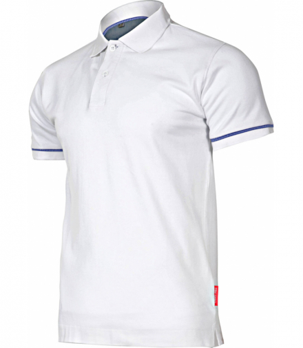 Koszulka polo, 220g/m2, biała, "l", ce, Lahti Pro L4030803