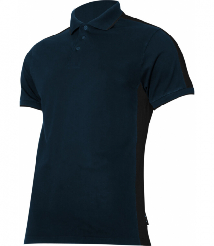 Koszulka polo 190g/m2, granatowo-czarna, "s", ce, Lahti Pro L4032001