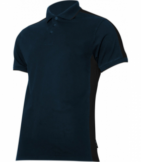 Koszulka polo 190g/m2, granatowo-czarna, "l", ce, Lahti Pro L4032003