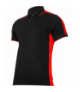 Koszulka polo 190g/m2, czarno-czerwona, "l", ce, Lahti Pro L4032103
