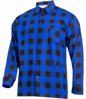 Koszula flanelowa krata niebieska, 170g/m2, "l", ce, Lahti Pro LPKF3L