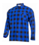 Koszula flanelowa krata niebieska, 170g/m2, "l", ce, Lahti Pro LPKF3L