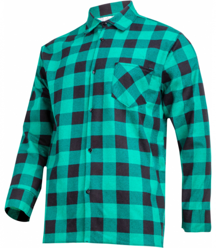 Koszula flanelowa granat-beż., 120g/m2, "m", ce, Lahti Pro LPKF2M