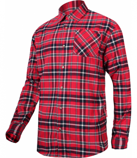Koszula flanelowa czerw-granat., 170g/m2, "xl", ce, Lahti Pro L4180304