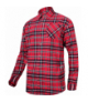 Koszula flanelowa czerw-granat., 170g/m2, "l", ce, Lahti Pro L4180303