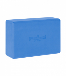 Kostka, klocek do jogi z pianki EVA 120g, niebieska, REBEL ACTIVE Rebel LEC-RBA-3063-BL