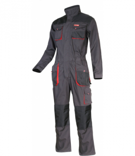 Kombinezon grafitowo-czerwony, "m (50)", ce, Lahti Pro L4150350