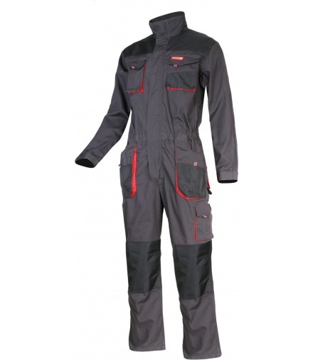 Kombinezon grafitowo-czerwony, "m (50)", ce, Lahti Pro L4150350