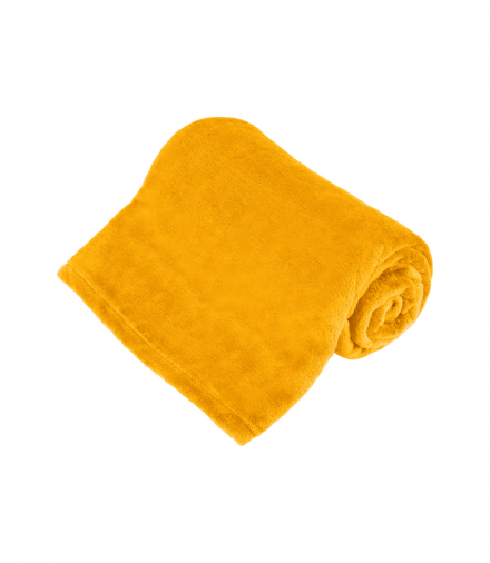 Koc polarowy 150x200 cm TEESA - żółty Teesa LEC-TSA8901-3