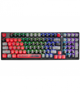 Klawiatura mechaniczna BLOODY S98 USB Sports Red (BLMS Red Plus Switches) A4TECH A4TKLA47388