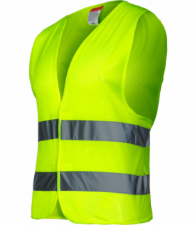 Kamizelka siatkowa z pasami odblaskami żółta, "xl", Lahti Pro L4130504